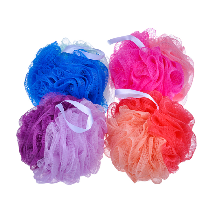 دش الكرة الكبيرة الحمام loofah الإسفنج نفخة TJ136